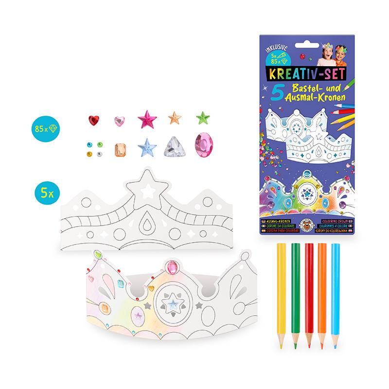 Bastel- und Ausmalkronen