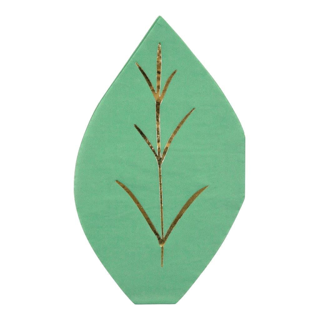Flower Power Servietten Blatt