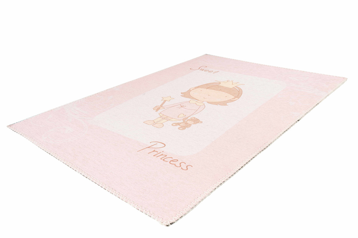 Teppich Bambini 300 Rosa Ø 160cm RUND | Kinderteppich | Flachflor