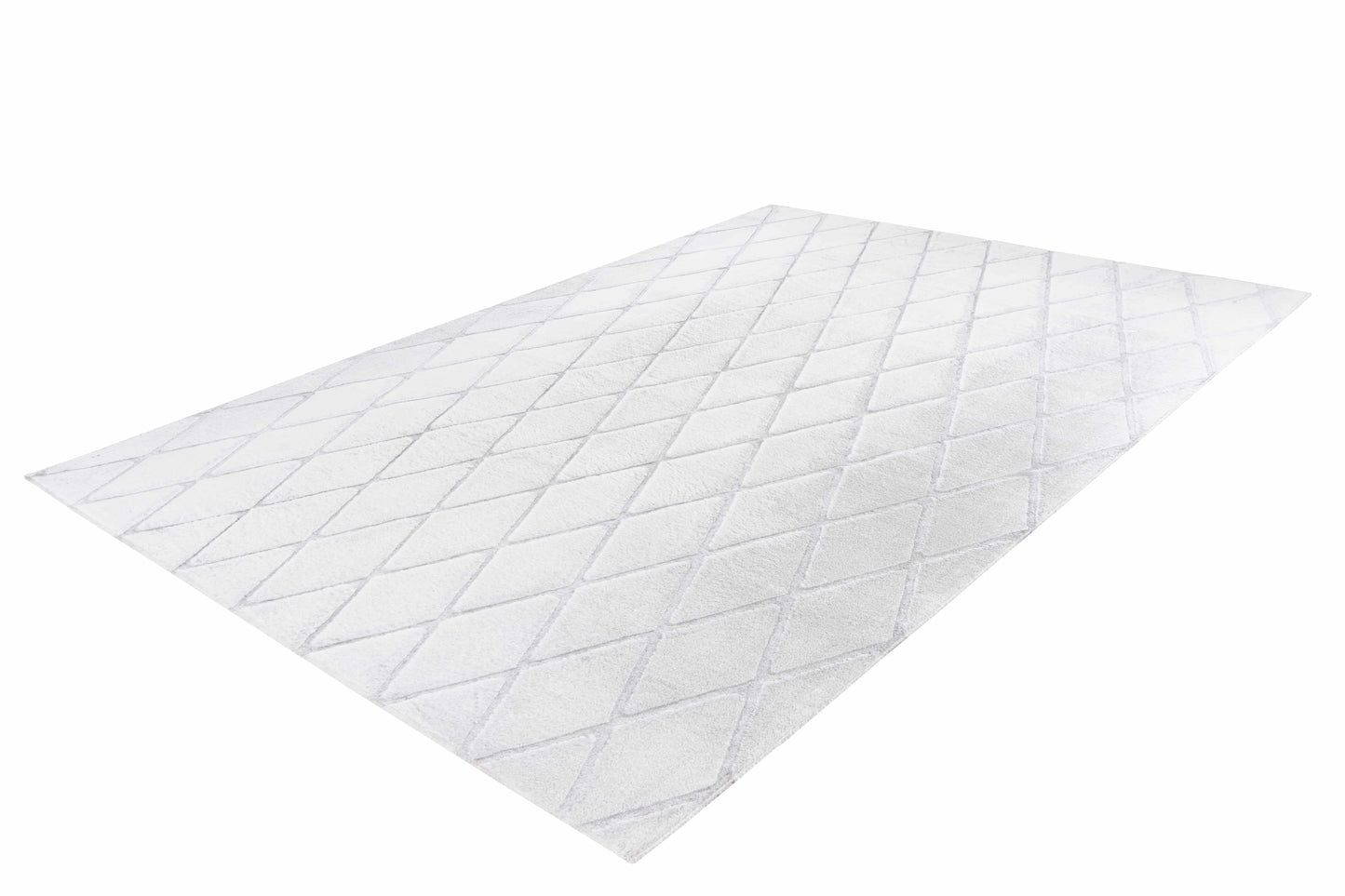 Vivica 225 Weiß / Graublau 80cm x 250cm