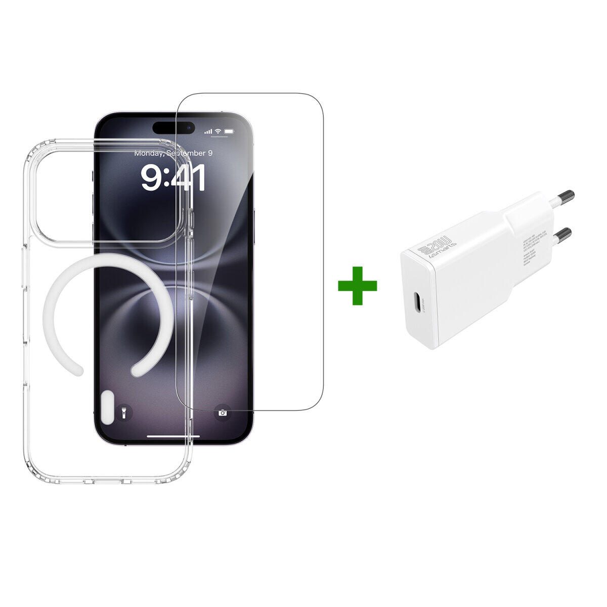 4smarts 3in1 Premium Starter Set für Apple iPhone 17 Pro MagSafe-kompatibel