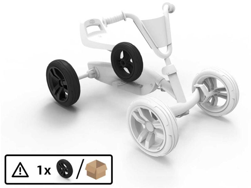 BERG Rad für Buzzy, 9x2, Schwarz/Schwarz, hinten