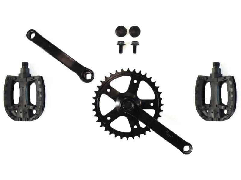 BERG Kurbelsatz inkl. Pedale für Pedal-Gokarts mit XL/XXL-Rahmen, 140/36Z