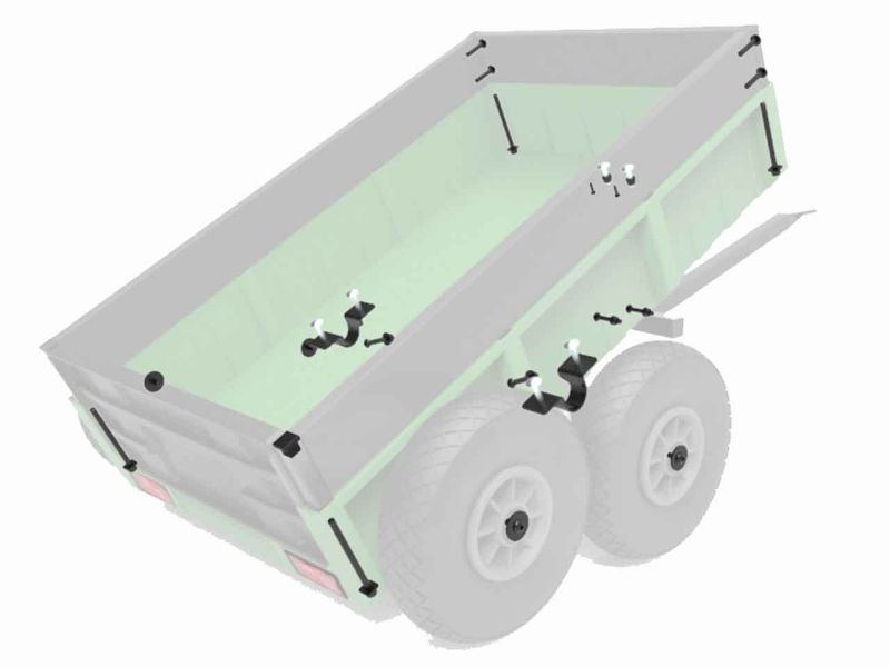 BERG Montage-Set für Tandem Trailer XL