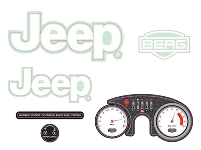 BERG Rally Jeep® Adventure Aufkleber-Set