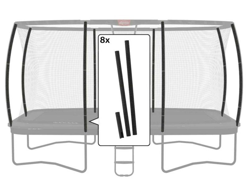 BERG Schaumstoffschutz für das Ultim Sicherheitsnetz Deluxe XL, 8-tlg., ab Baujahr 2022