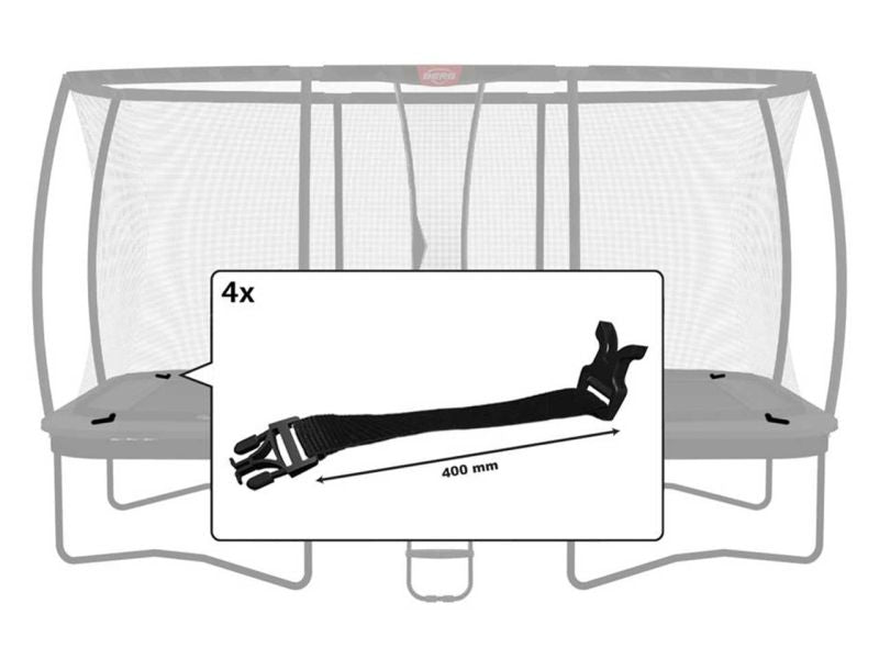 BERG Schnellverschluss (400 mm) für Ultim Sicherheitsnetz DLX XL - 500 (4x)