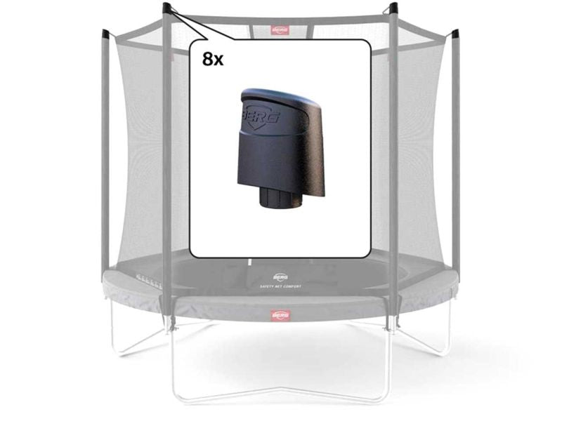 BERG Abdeckkappen für Sicherheitsnetz Comfort, 8 Stück