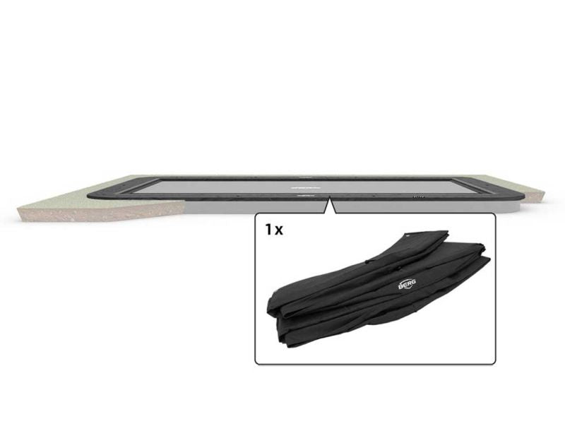 BERG Schutzrand für Ultim Elite 500 Trampoline, grau
