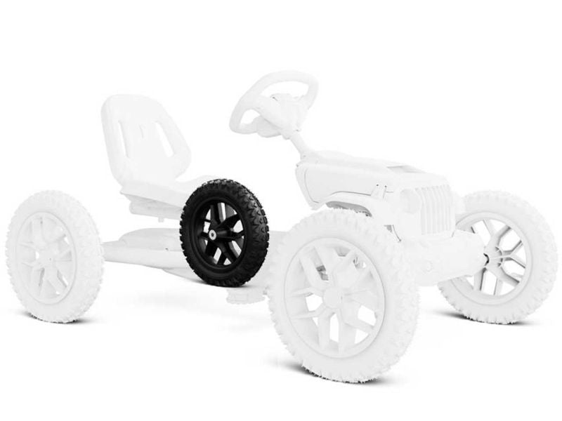 BERG Antriebsrad für Buddy Jeep, 10-Speichen, 12.5x2.25-8, All Terrain, schwarz