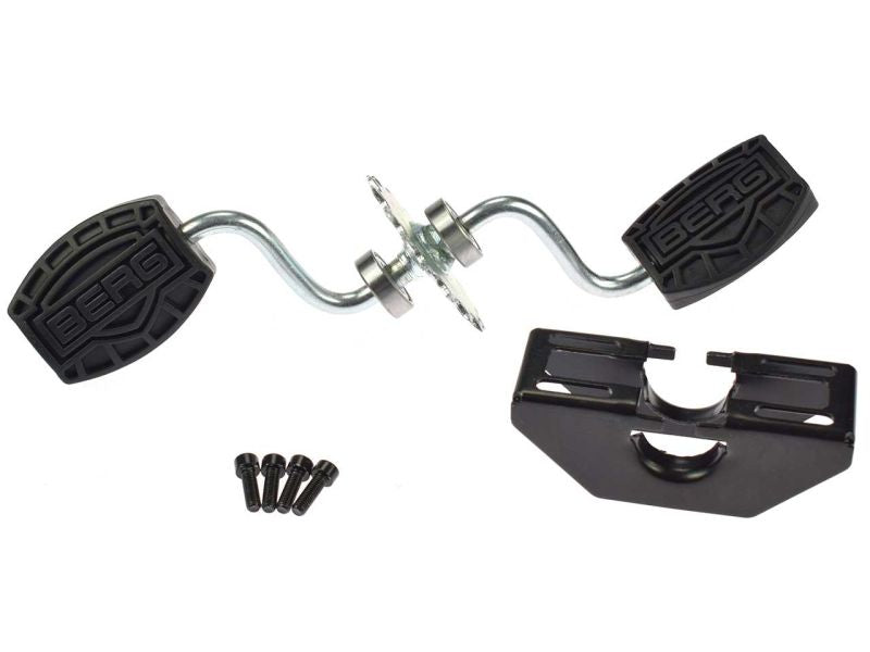 BERG Buzzy Tretlager mit Halterung und Pedalen, schwarz