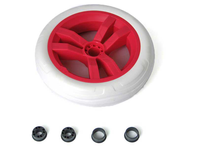 BERG Rad für Buzzy Bloom Pedal-Gokart, vorne, weiß/pink