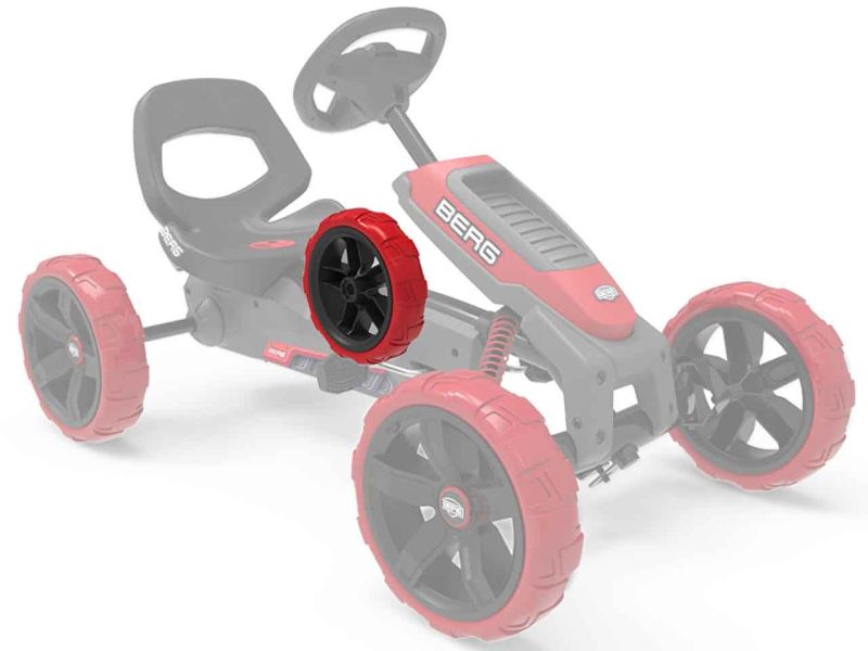BERG Rad für Reppy Rebel Pedal-Gokarts, hinten links, 10x2.5, schwarz-rot