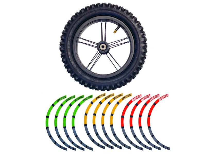 BERG Rad für Biky Laufrad, 12'', All Terrain, schwarz