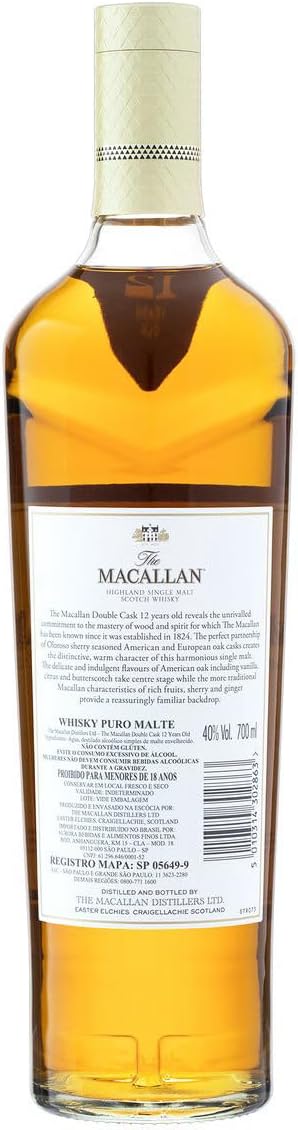 Macallan 12 Jahre | Single Malt Scotch Whisky mit Geschenkverpackung | 40% Vol | 700ml