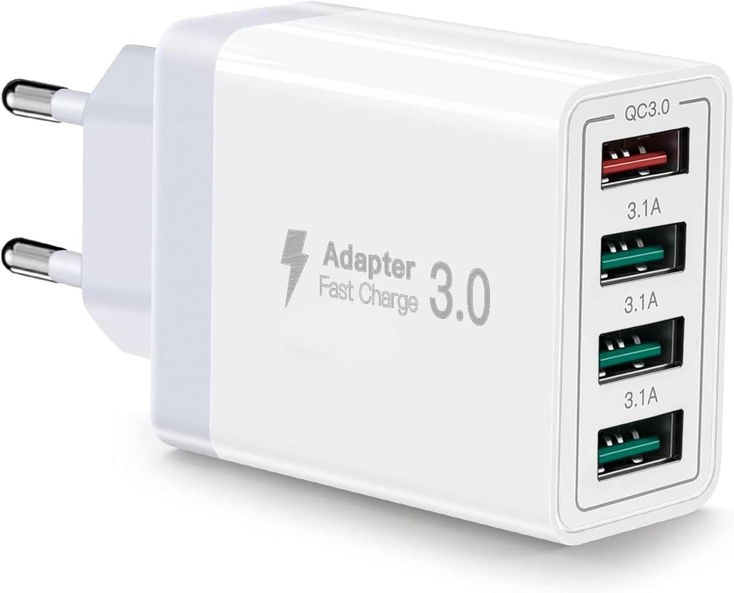 2 x USB C Ladegerät 40W, 4-Port USB C Ladegerät Block, Schnellladeblock