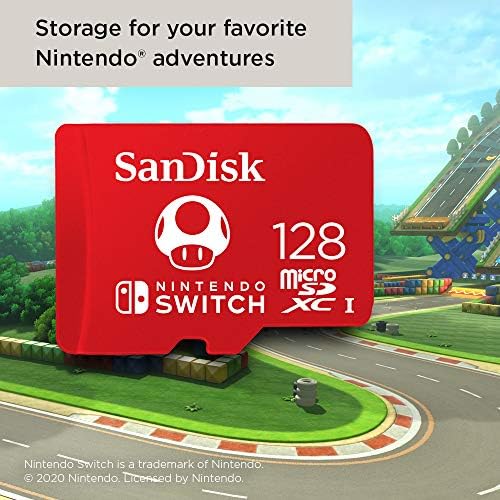 SanDisk microSDXC UHS-I Speicherkarte für Nintendo Switch - (U3, Class 10, 100 MB/s Übertragung, mehr Platz für Spiele)