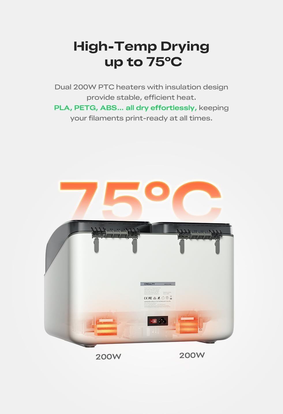 Creality Space PI Plus Filament Trockner
