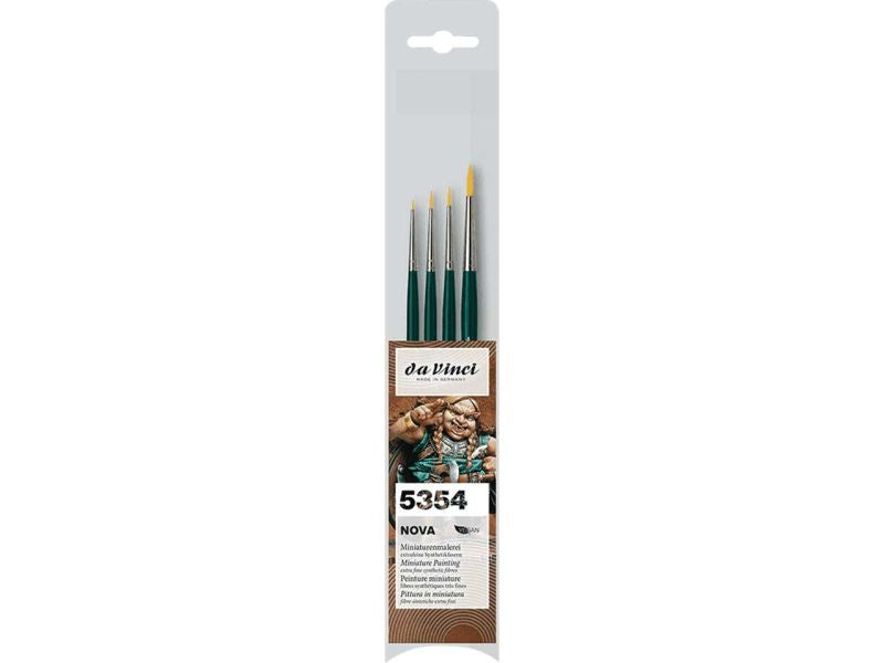 da Vinci Miniaturenpinsel-Set, Nova »Serie 5354«, 4-tlg.