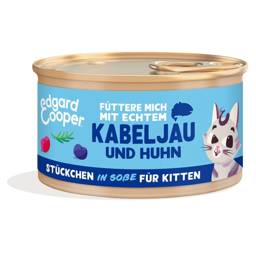 Edgard & Cooper Cat Kitten in Soße 18x85g