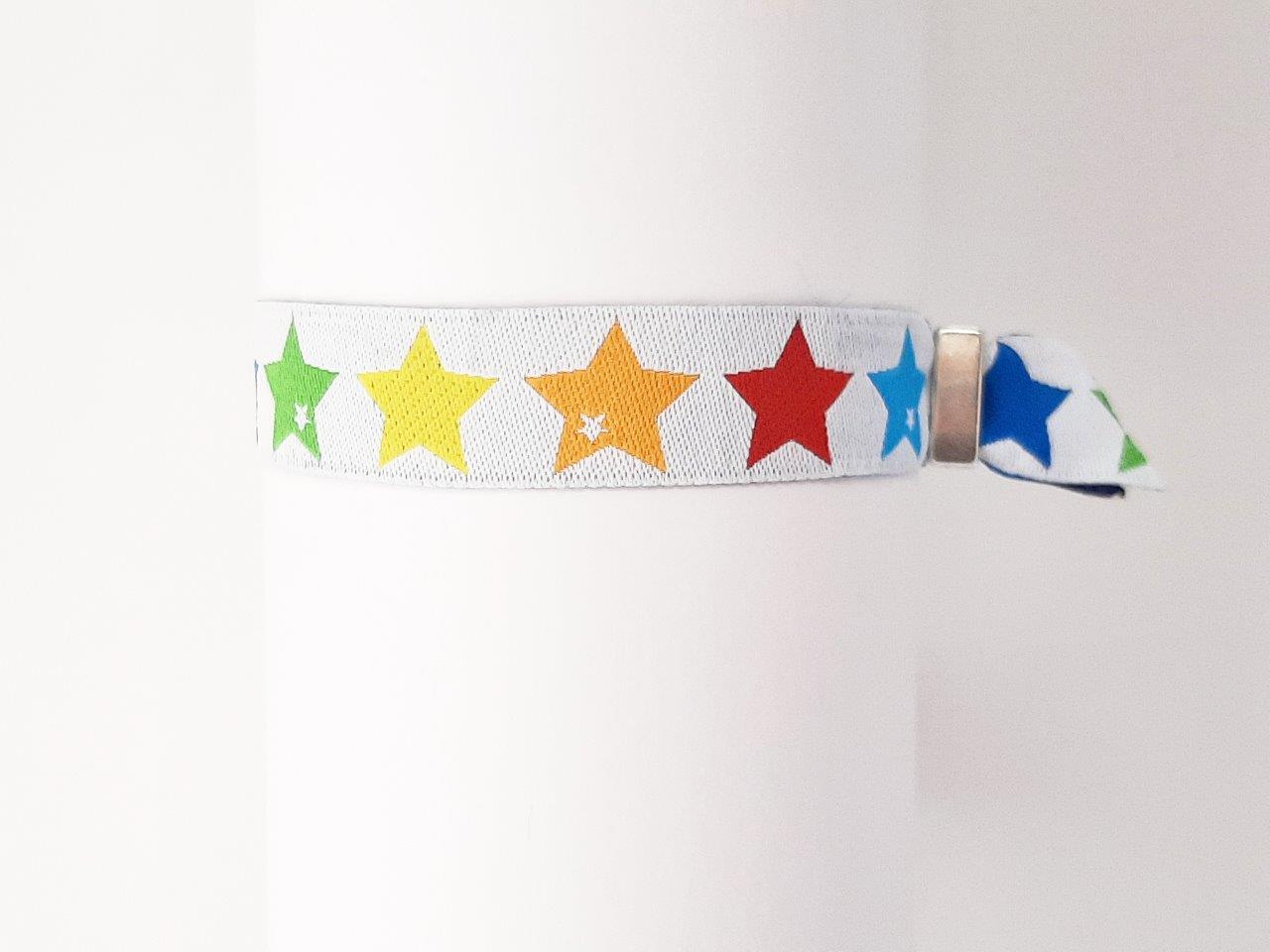 Einlassband bunte Sterne