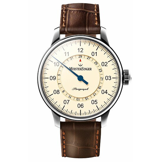 Perigraph AM 1003 von Meistersinger die Einzeigeruhr mit Datum und mit Automatikwerk