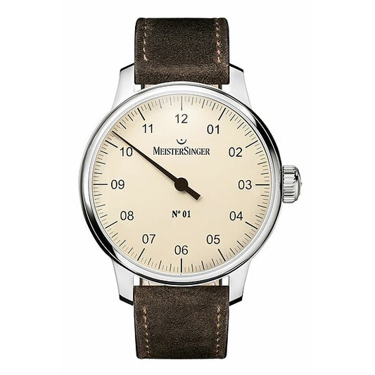 N°01 AM 3303 von Meistersinger die Einzeigeruhr mit Handaufzugwerk