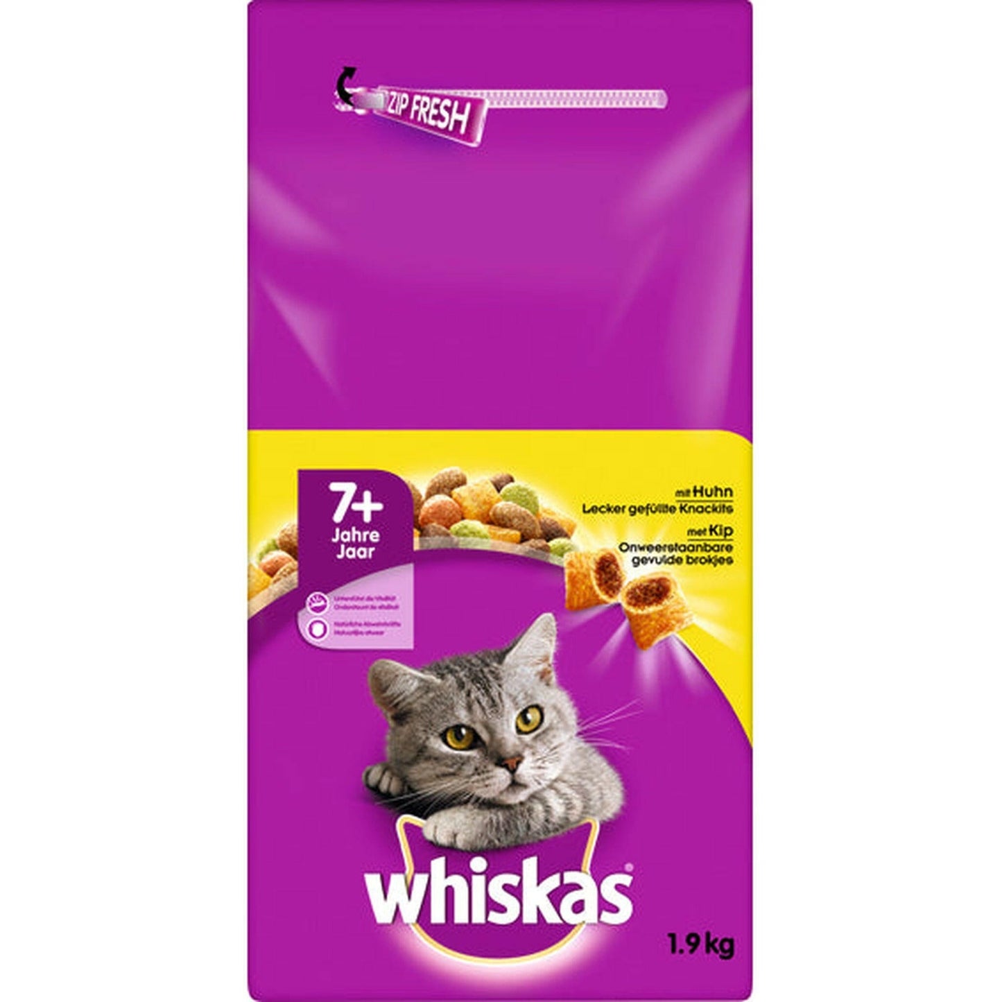 Whiskas Trocken Senior mit Huhn 1,9kg