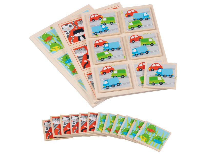 goki Suchspiel »Schau genau«, Holz, 22 Teile