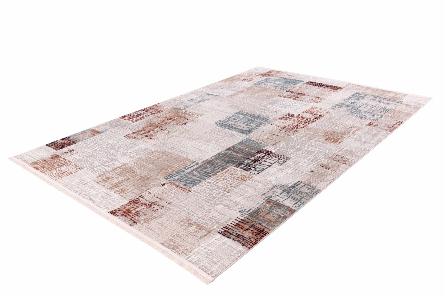 Teppich Akropolis 425 Grau / Lachsrosa 80cm x 150cm | Vintage-Teppich