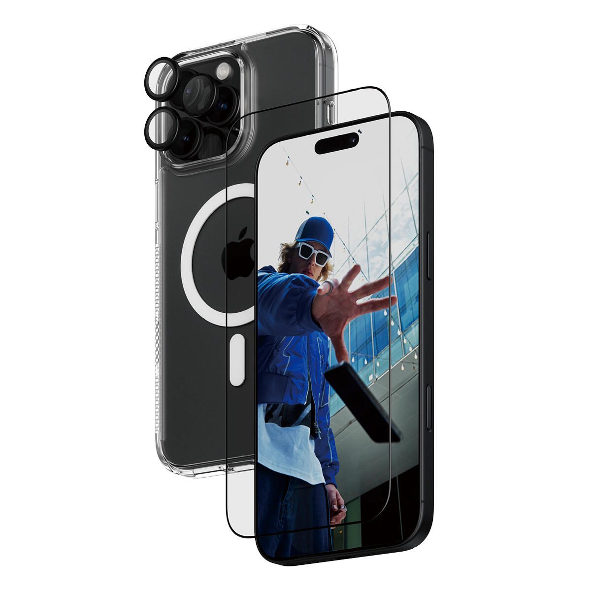 PanzerGlass® 3-in-1 Protection Schutzset für iPhone 16 Pro Max