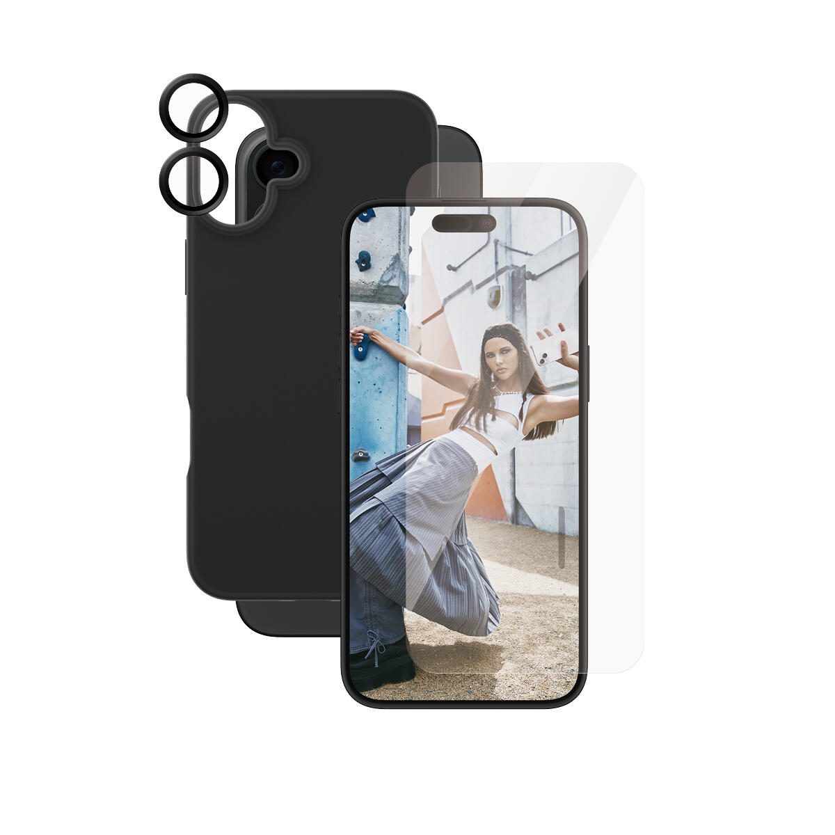 CARE by PanzerGlass® Fashion 3-in-1 Schutzset für iPhone 16 Plus