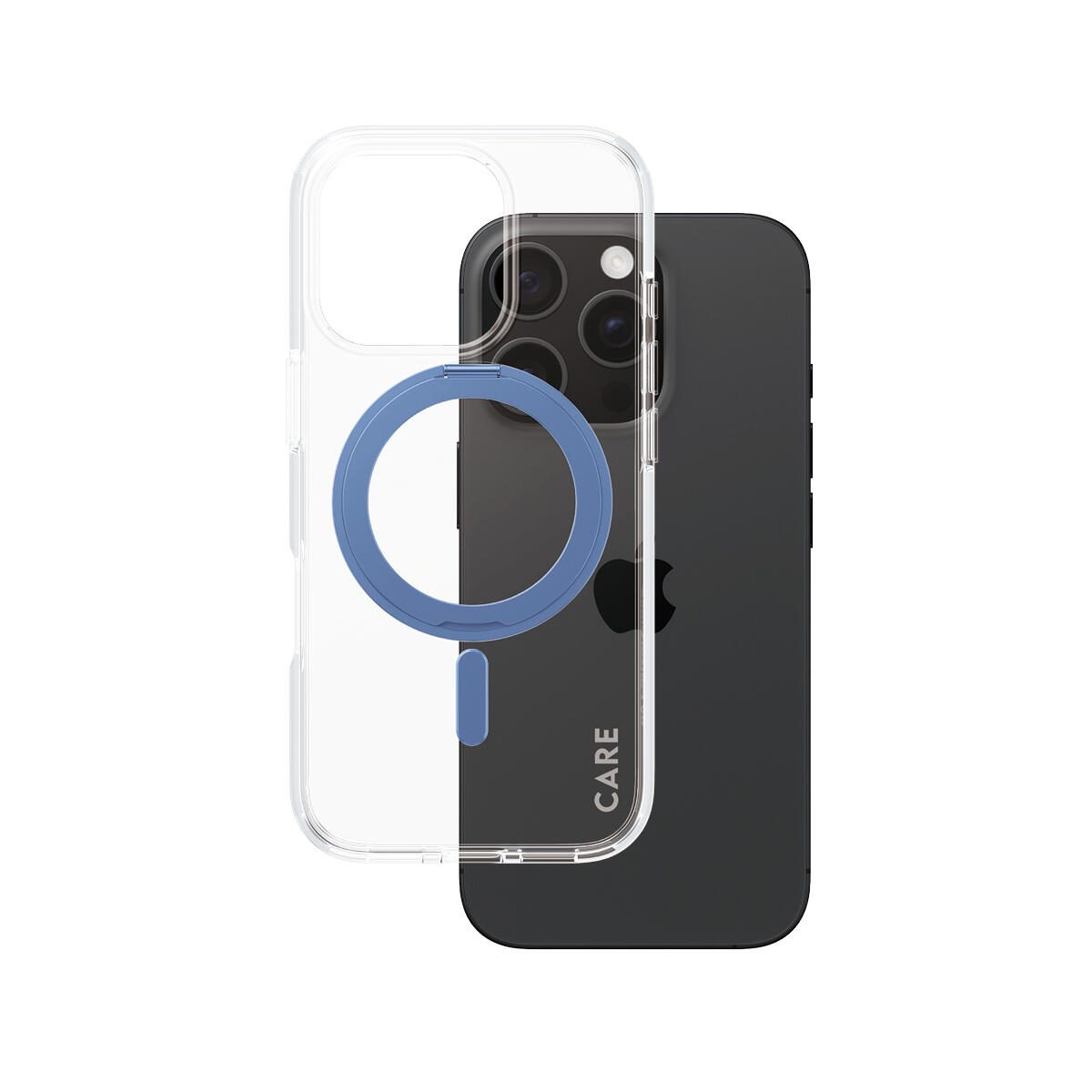 CARE by PanzerGlass® Feature Case Blau Kickstand & MagSafe für iPhone 16 Pro