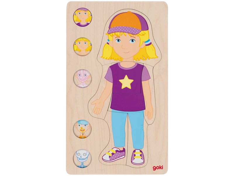 goki Schichtenpuzzle »Mädchen«