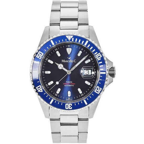 Marcello C. Tridente Modell 2040.1 mit blauem Zifferblatt