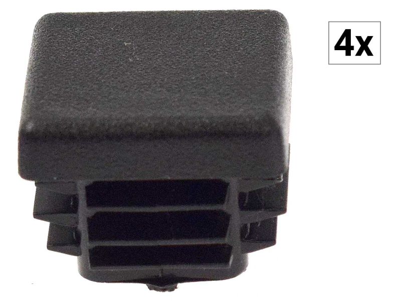 BERG Lamellenstopfen für Quadratrohr XL & XXL Rahmen, Sitzverstellung, 4 Stück, 22x22x11 mm