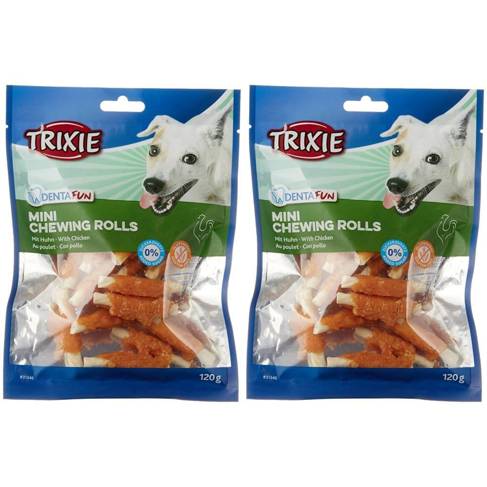 TRIXIE - Hühnchen Kaurolle "Denta Fun Chicken Chewing Rolls"