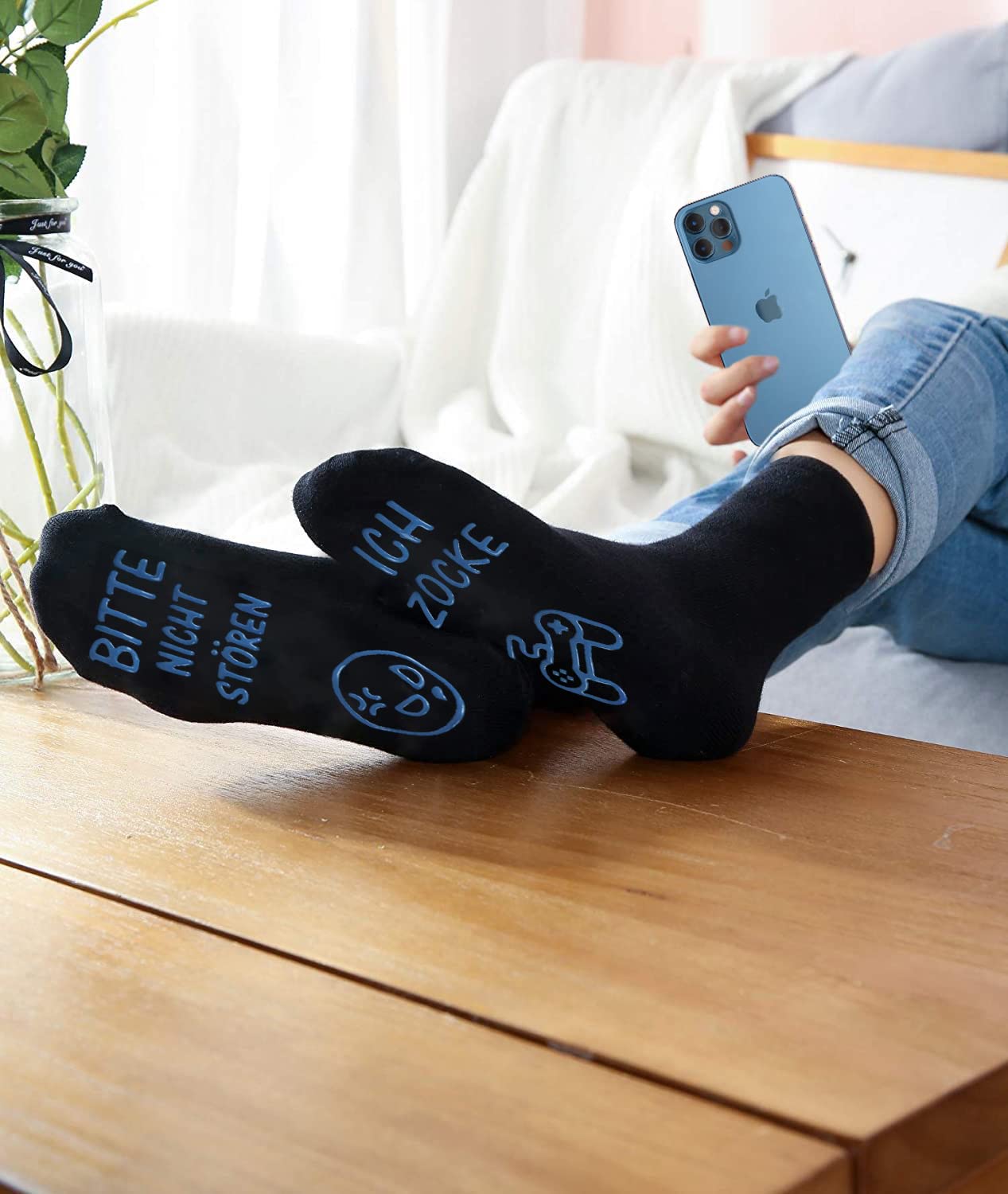 Gaming Socken - Rutschfest - Baumwolle