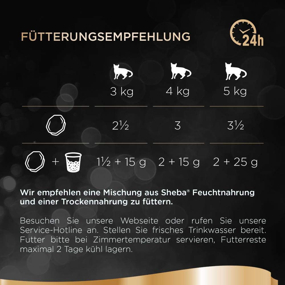 SHEBA Adult Katzenfutter nass - 32x85g Schalen - Geflügel in Sauce - Großpackung