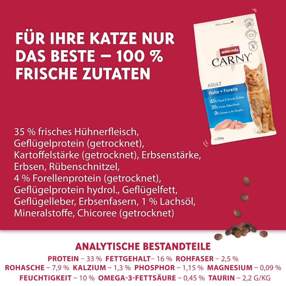 Animonda Carny - Katzen Trockenfutter Huhn & Rind