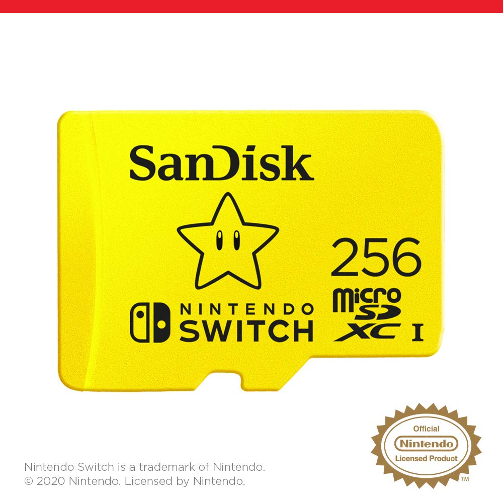 SanDisk microSDXC UHS-I Speicherkarte für Nintendo Switch - (U3, Class 10, 100 MB/s Übertragung, mehr Platz für Spiele)