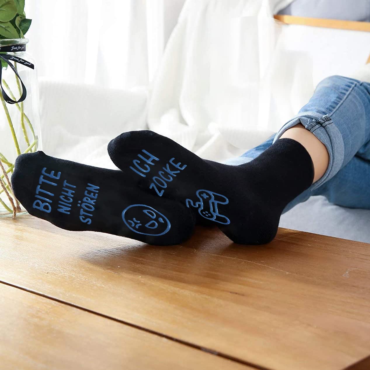 Gaming Socken - Rutschfest - Baumwolle