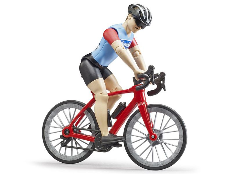 BRUDER bworld Rennrad mit Radfahrer