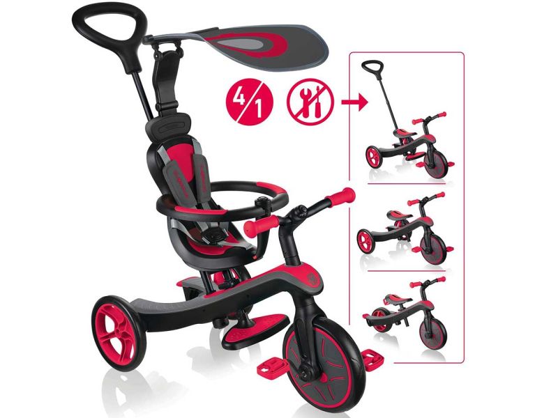 GLOBBER Explorer Trike 4in1, rot