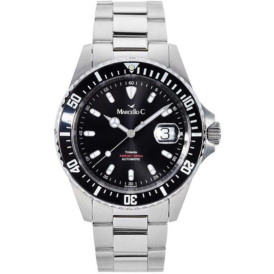 Marcello C. Tridente Modell 2040.2 mit schwarzem Zifferblatt
