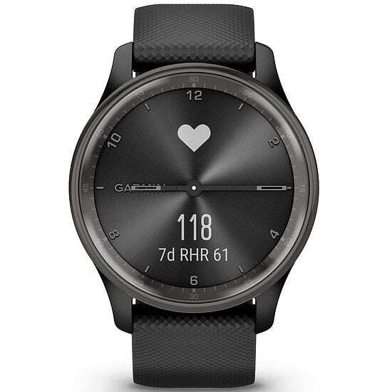 Garmin Vivomove 010-02665-00 Trend schwarz/schiefergrau mit Silikonband