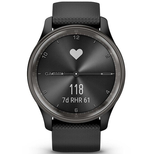 Garmin Vivomove 010-02665-00 Trend schwarz/schiefergrau mit Silikonband