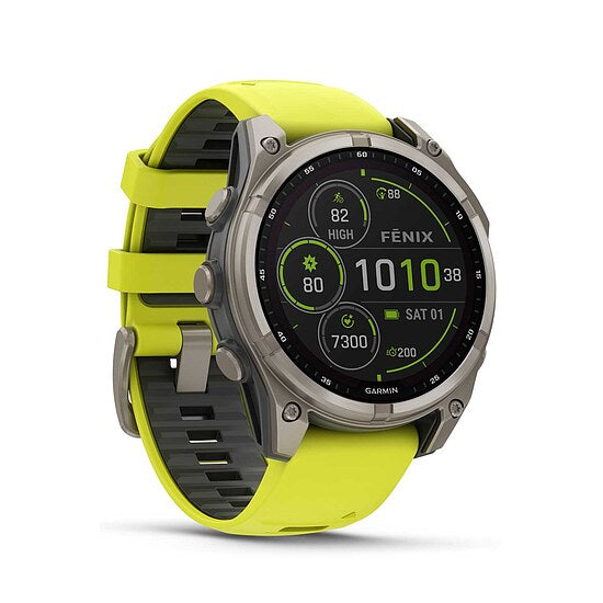 Garmin fenix® 8 Solar Saphir mit Silikonarmband Ref. 010-02906-21 - Multisport GPS Smartwatch