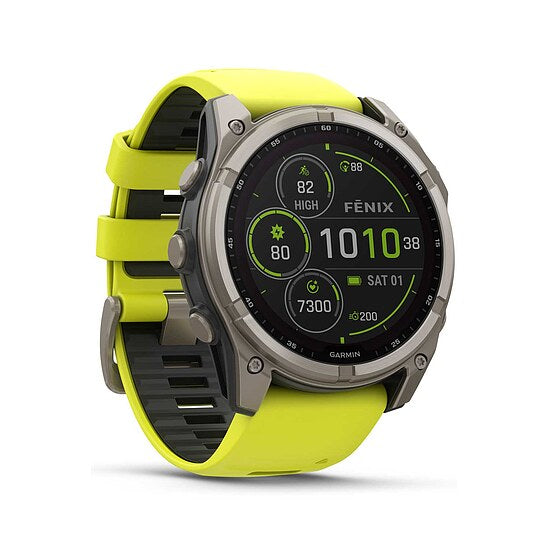 Garmin fenix® 8 Solar Saphir mit Silikonarmband Ref. 010-02907-21 - Multisport GPS Smartwatch