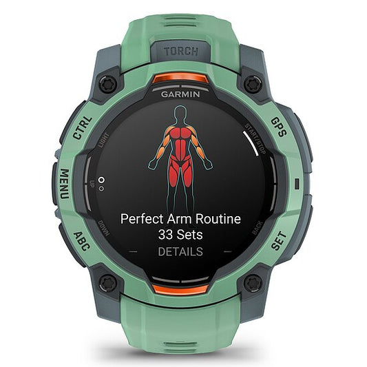 Garmin Instinct 3 AMOLED Twilight/NeoTropic mit Silikonarmband Ref. 010-02936-00 - Outdoor GPS Smartwatch